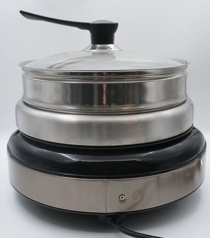 YODOIT Marmite &eacute;lectrique amovible multifonctionnelle 4 L (avec plaque chauffante)